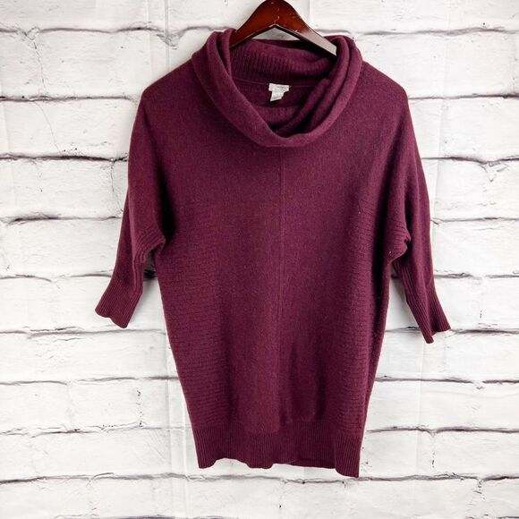 Halogen cashmere cowl neck tunic sweater - Picture 1 of 7